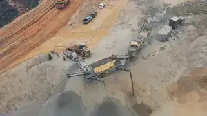 300 طن/ساعة مشروع محطة تكسير متنقلة في قوانغدونغ