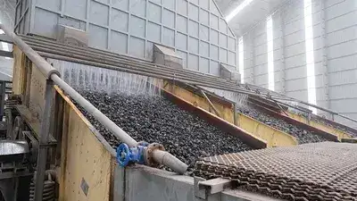 غربال اهتزازي مستخدم في مشروع شركة Tianjing Calcium